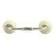 Pistachio Green Cackle Ceramic Bridge Handle